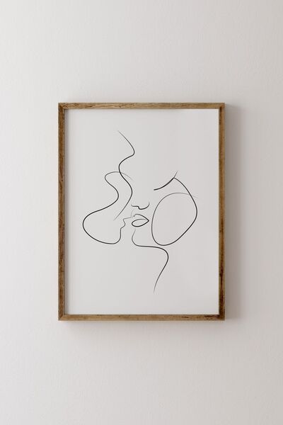 epiqart Women Men - Wooden Patterned Frame