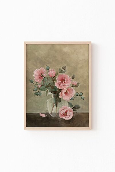 epiqart Ξύλινο Πλαίσιο με σχέδιο - Λουλούδια