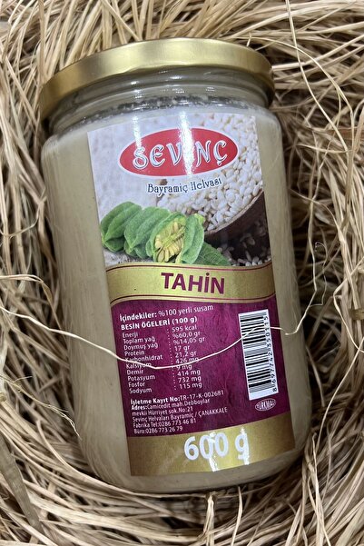 Çanakkale Meşhur Sade Tahin 600Gr(günlük üretilir)