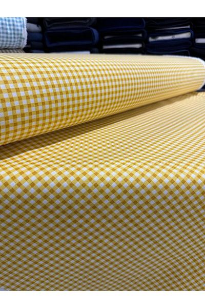 Premier POTTIKARE CHECKED DUCK LINEN FABRIC SPOT-PROOF BAG CASE TABLE CLOTH
