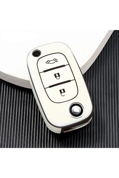 AYZ GARAGE Renault Fluence Tpu Key Case - Off White Material