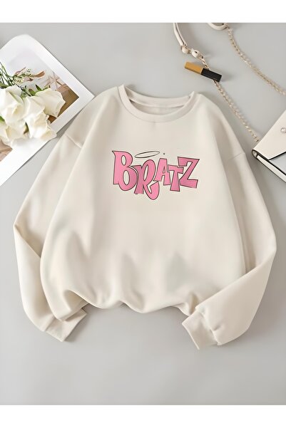 Serays moda BRATZ baskılı kız çocuk sweatshirt
