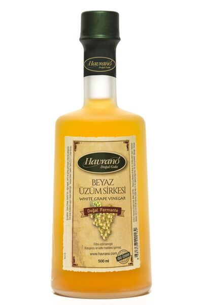 Beyaz Üzüm Sirkesi 500 Ml Doğal Fermente Katkısız