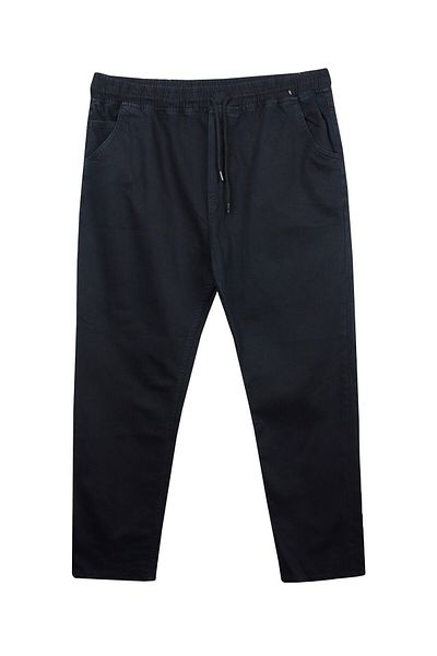 marufshop Μαύρο τζιν παντελόνι μεγάλου μεγέθους - Μεταξύ 118-156 κιλών, δαντέλα στη μέση