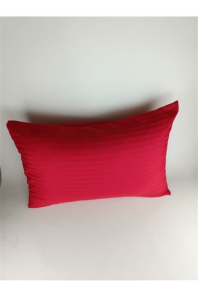 Mrs.Gugar Striped Satin Red 2 Pieces 50X70 Pillow Case