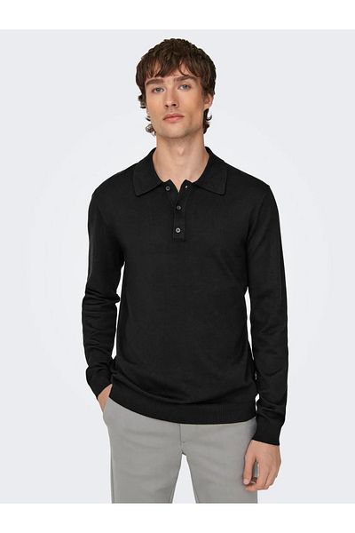 Only & Sons Men's Knitwear Sweater - Polo Collar