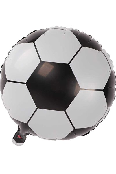 PARTİ AŞKI Siyah Beyaz Futbol Takım Folyo Balonu 18 İnç Beşiktaş Taraftar Doğ...