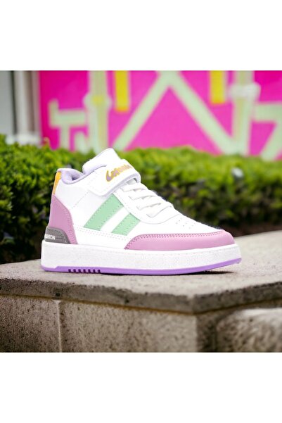 PATİK BEBE Girl's Basket Model Adhesive High-top Unisex Sports Shoes