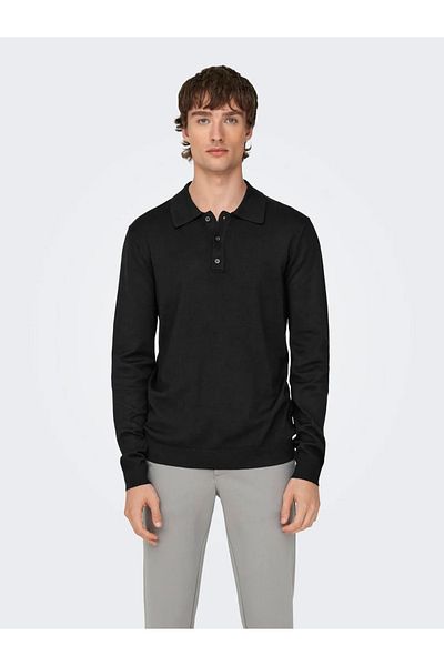 Only & Sons Men's Knitwear Sweater - Polo Collar