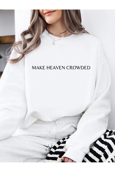 Vordevia Ειδικά σχεδιασμένο φούτερ με στάμπα "Make Heaven Crowded".