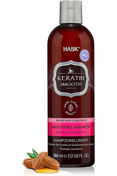 HASK 355 Ml Keratin Protein Shampoo - Nourishing and Repairing for Dyed, Damaged and Damaged Hair