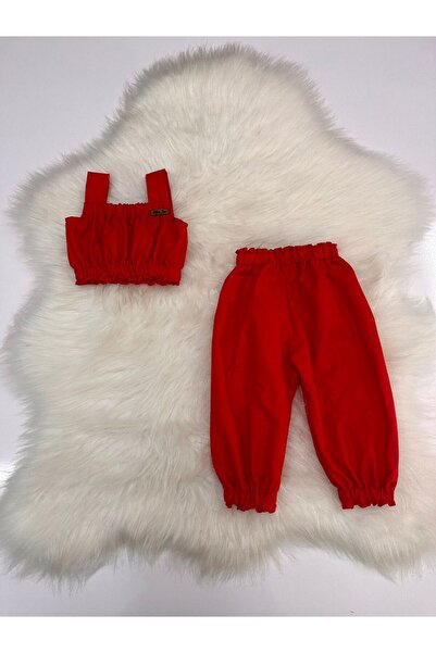 Moda Lina Baby Baby Girl Solid Color Crop & Pants Set