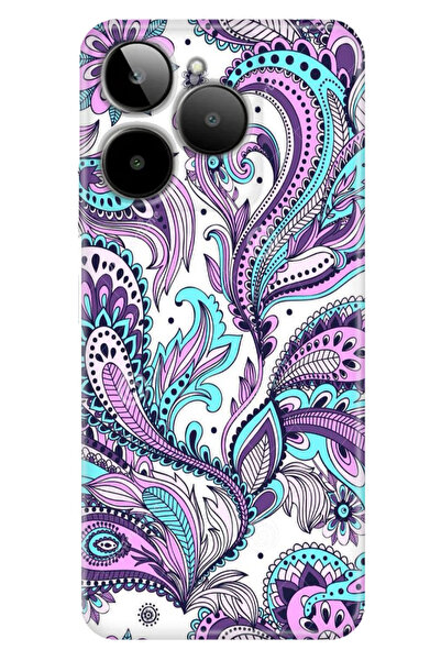 General Mobile ERA 30 Kılıf Telefon Kılıfı ERA30 Baskılı Mavi Mandala