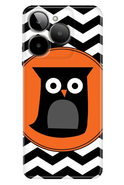 General Mobile Era 30 Compatible Case Silicone Patterned Era30 Cover Zigzag Owl