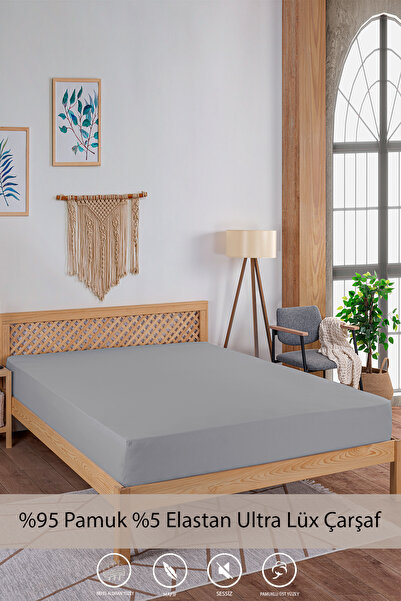 y.h yıldızer home collection 100×200 Single Combed Cotton-Lycra Elastic Sheet...