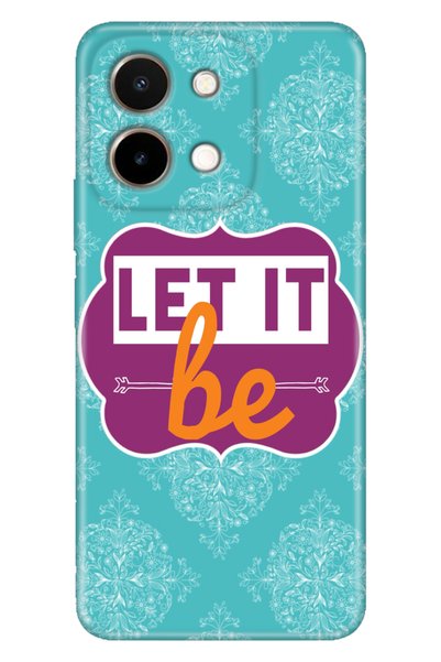 Cekuonline Vivo Y28 Compatible Case Silicone Patterned Vivoy28 Cover Let It Be