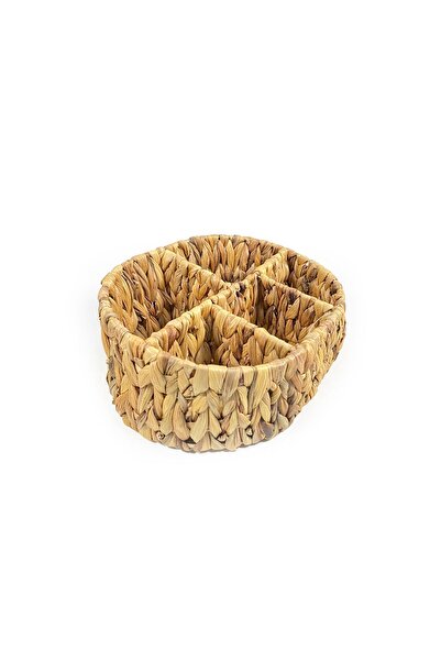 CasaLinda 5- отделен кош от естествена тъкан - овална форма, за организиране и съхранение, за кухненски прибори и аксесоари