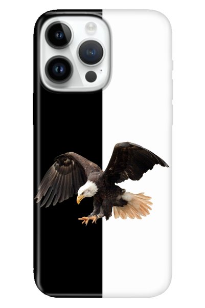 Cekuonline iPhone 16 Pro Max Case Phone Case 16 Pro Max Printed Black with Wh...