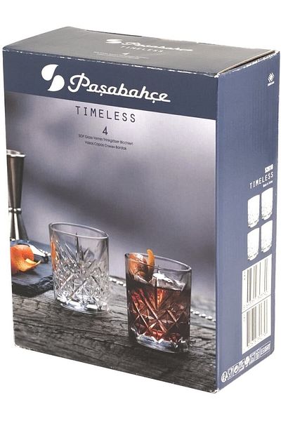 Paşabahçe Timeless Whiskey Glass 4 Pieces 52810 (205cc)