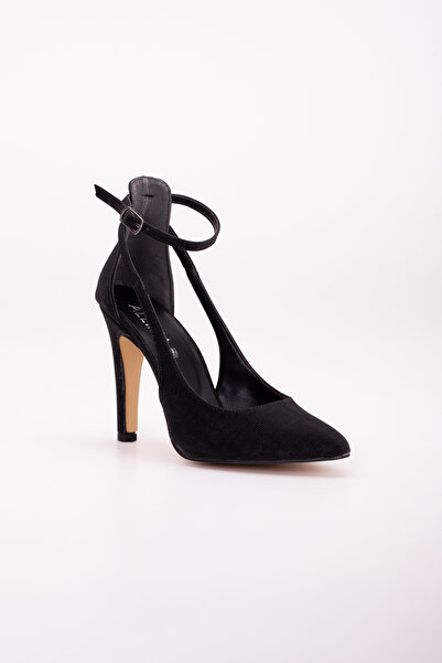 LİLLA Black High Heeled Women's Stiletto Evening Dress