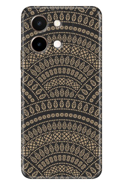 Cekuonline Vivo Y28 Compatible Case Silicone Patterned Vivoy28 Cover Matte Ma...