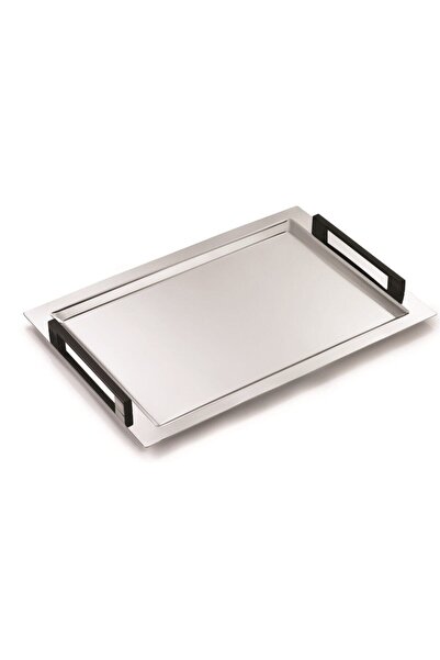 Tiamo ميرا بلاك - صينية ستانلس ستيل، 31/47 سم، 18/10