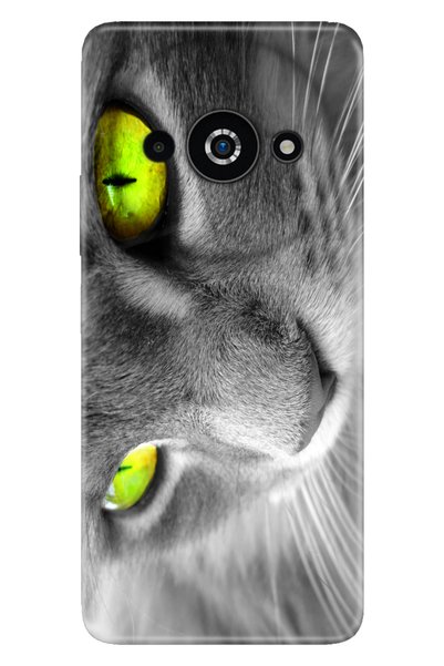 POCO C61 Poco Case Silicone Patterned Pococ61 Cover Yellow Eye Cat