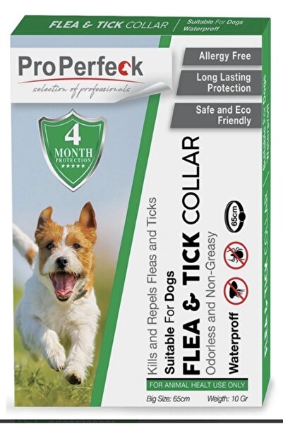 pro perfeck Köpekler Için Bitkisel Kene Pire Tasması 65 Cm Yaz Aylarında Keneye Dikkat