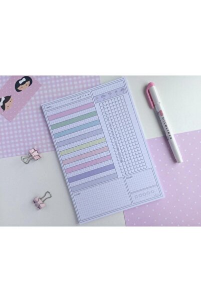 Efsu A5 Günlük Planlayıcı Memopad/notepad/defter