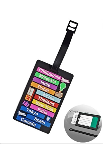 Boldy Valiz İs Με γκλίτερ i - Ετικέτα βαλίτσας - Ç Τσάντα Ετικέτα - Ετικέτα α...