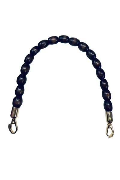 EleganTShoP Ahşap Boncuklu Çanta Sapı 40 cm YML12