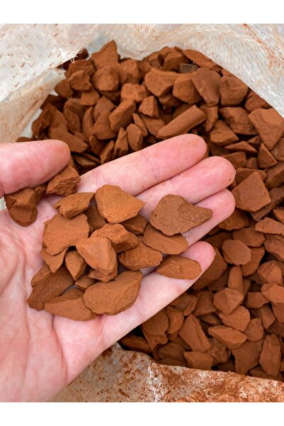 Smargat Kiremit Renk Taş 10 Kg 1-2 Cm Dere Çakıl Taşı Bahçe Peyzaj Süs Taşı S...