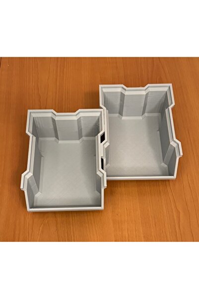 Gold Dekor منظم سطح المكتب مكون من قطعتين