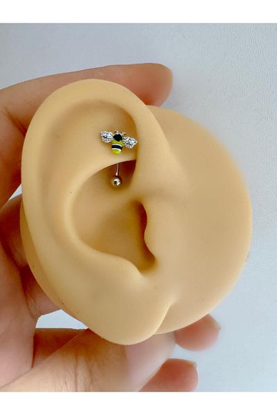 Arescollection Zircon Stone Rook Piercing - Ari Design