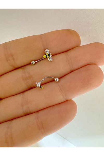 Arescollection Zircon Stone Rook Piercing - Ari Design