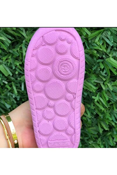 Pandalina Çocuk Panduf Kreş Ev Okul Ayakkabısı Yumuşak Kaydırmaz hafif Taban Cırt Cırtlı Kreş Ayakkabısı