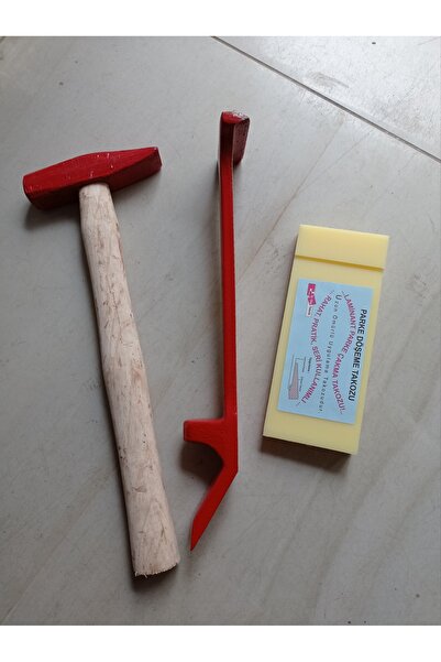 Emek Yapı Laminant Parke Pro Usta Seti 2*17cm Kestamid Döşeme Çakma Takoz 500gr Çekiç Ve 3*32cm Çektirme Demir