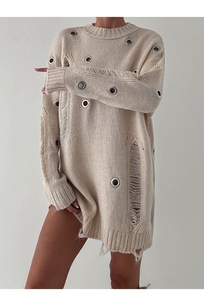 İLKCET MODA Oversize tunika - detail dírky