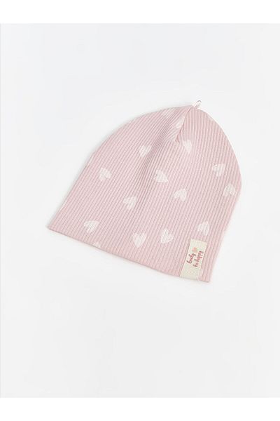 LC Waikiki Heart Patterned Beanie for Baby Girl