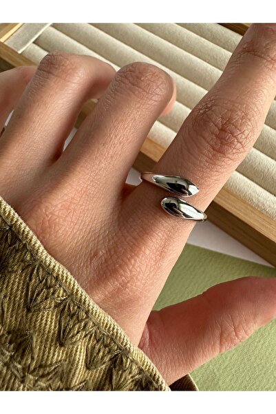 ringbox Gümüş Renkli Sarmal Yüzük