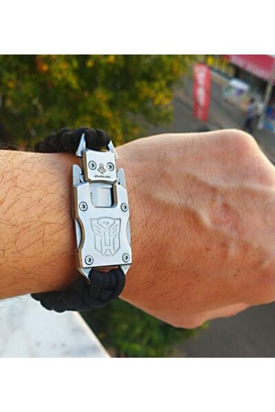 TRENDOFFİCAL Avcı Komando Paracord Bilekliik Paslanmaz Çelik Bıçaklı Orjinal ...