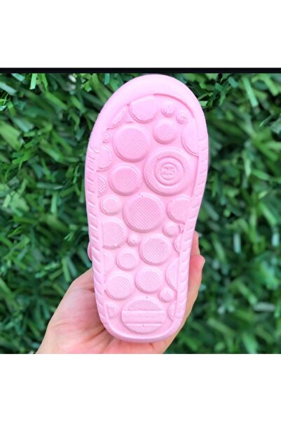 Pandalina Çocuk Panduf Kreş Ev Okul Ayakkabısı Yumuşak Kaydırmaz hafif Taban Cırt Cırtlı Kreş Ayakkabısı