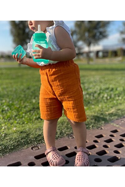 runbaby Cinnamon Colored Double Layer 100% Cotton Baby Shorts