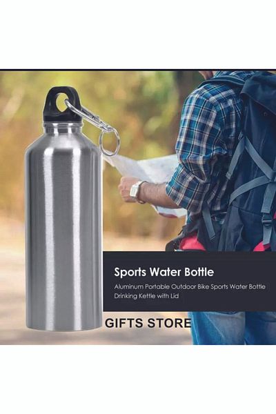 GIFTS STORE زجاجة مياه فولاذية (750 مل) مانعة للتسرب