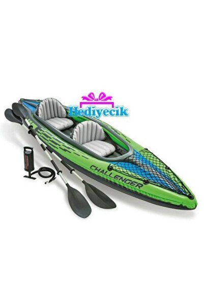 Intex Şişme Kano Bot 68306 Challenger K2 Kano Set Yeni 2022