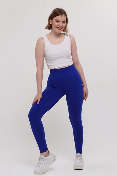 Club Floral Fashıon Non-Handle Push-Up Sports Leggings - Back Gather