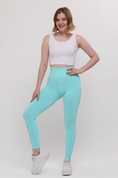 Club Floral Fashıon Non-Handle Push-Up Sports Leggings - Back Gather