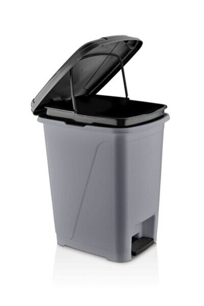 Zariff Evim Pedal Trash Can with Inner Bucket 25 Liters, Stylish and Convenient Metallic Design