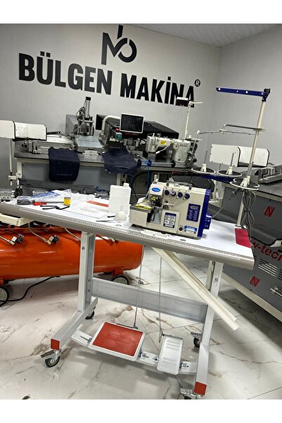 Overlokcum Overlok Makinası 4 Iplik Sesiz Motor Ekranlı Tam Set Ev Ve Atölye Için Uygundur 200w