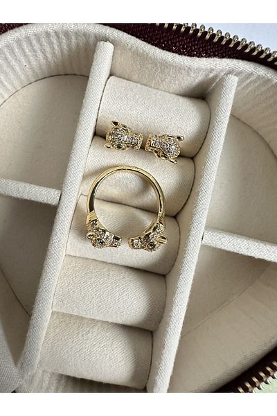 ringbox Gold Double Tiger Ring